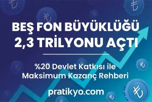 BES Devlet Katkısı %20 Oldu (2026): Fon Büyüklüğü 2,3 Trilyon TL ve Kazanç Rehberi