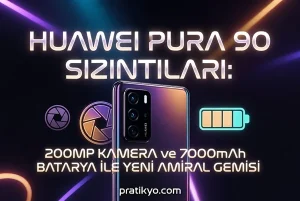 Huawei Pura 90 Sızdırıldı: 200MP Kamera ve Dev Batarya