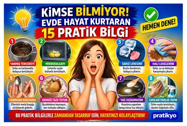 Kimse Bilmiyor! Evde Hayat Kurtaran 15 Pratik Bilgi (2026) – Herkesin İşine Yarayacak!