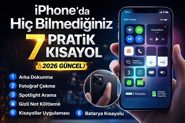 iPhone Gizli Özellikler (2026) – Bilmediğiniz 7 Kısayol