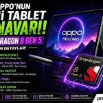 Oppo Tablet Canavarı: Snapdragon 8 Gen 5 Özellikleri ve Performansı