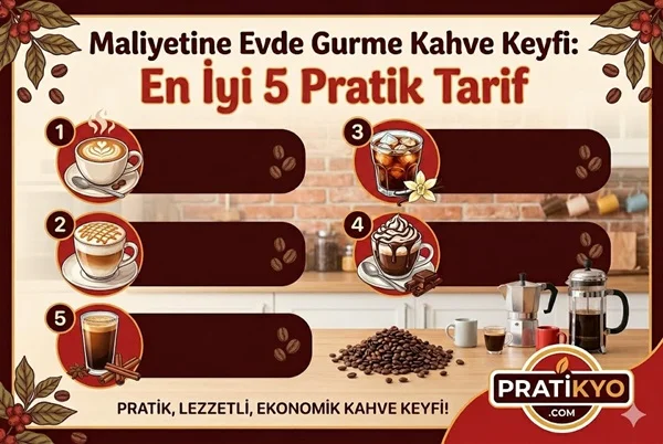 Evde Kahve Yapımı: 5 Ekonomik ve Pratik Gurme Kahve Tarifi