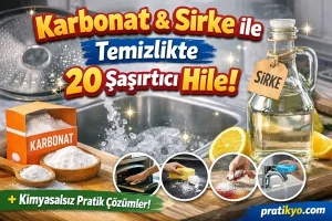 Karbonat ve Sirke ile Temizlik: 20 Şaşırtıcı Doğal Hile