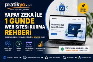 Yapay Zeka ile 1 Günde Web Sitesi Kurma Rehberi