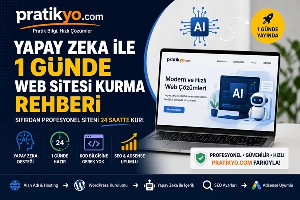 Yapay Zeka ile 1 Günde Web Sitesi Kurma Rehberi