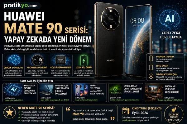 Huawei Mate 90 Serisi: Yapay Zekada Yeni Dönem