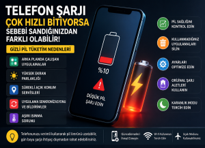 Telefon Şarjı Çok Hızlı Bitiyorsa Sebebi Sandığınızdan Farklı Olabilir