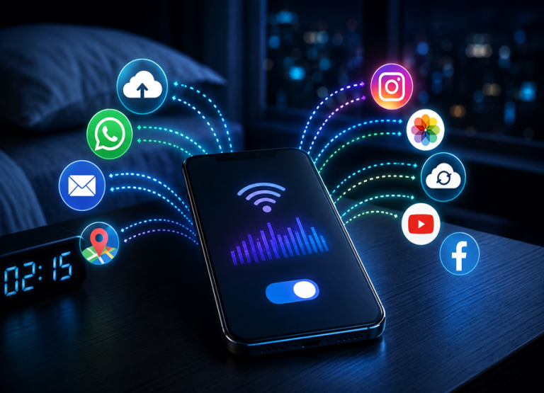 Telefon Gece Kendi Kendine İnternete Bağlanıyor mu? Arka Plan Veri Kullanımı Rehberi