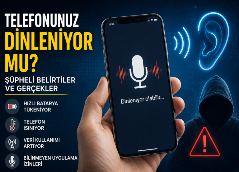 Telefonunuz Dinleniyor mu? Şüpheli Belirtiler ve Gerçekler (2026 Rehberi)