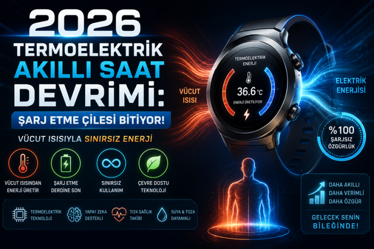 2026 Termoelektrik Akıllı Saat Devrimi: Şarj Etme Çilesi Bitiyor!